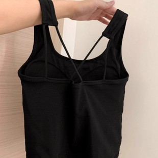 Plus Size Fat mm White Bottoming Small Suspender Women's Bra with Breast Pads and Beautiful Back Bra All-In-One Vest Summer Outer Sleeveless Top