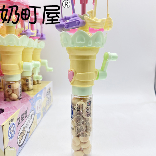 Wholesale from the manufacturer: Ai Ying Bao Creative Flashing Wooden Horse, Small Crispy Egg Cookies, Leisure Food, Toy Candy