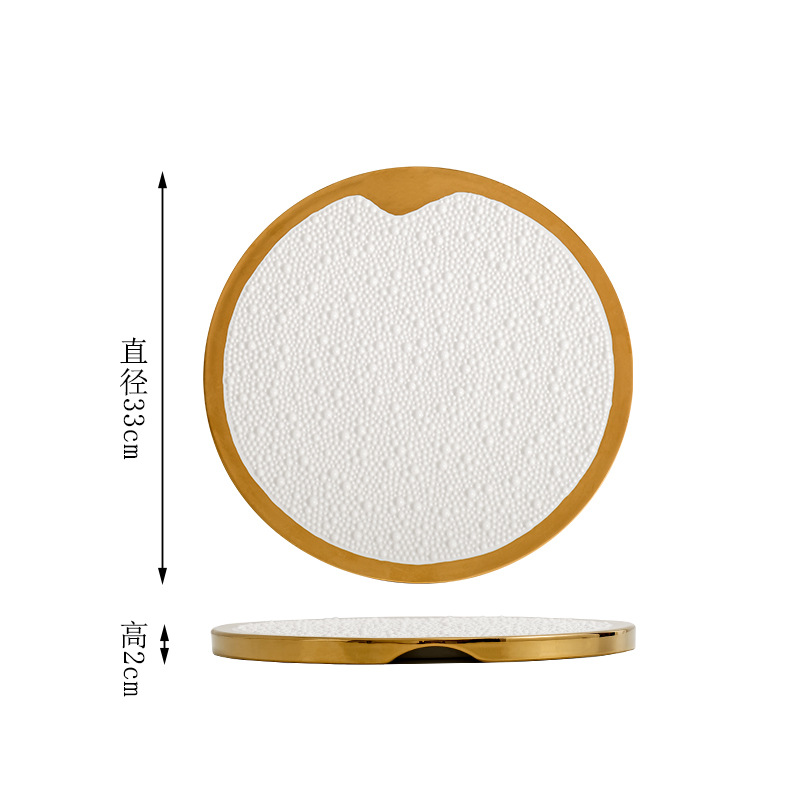 골드 - 13inch 라운드 진주 디스크