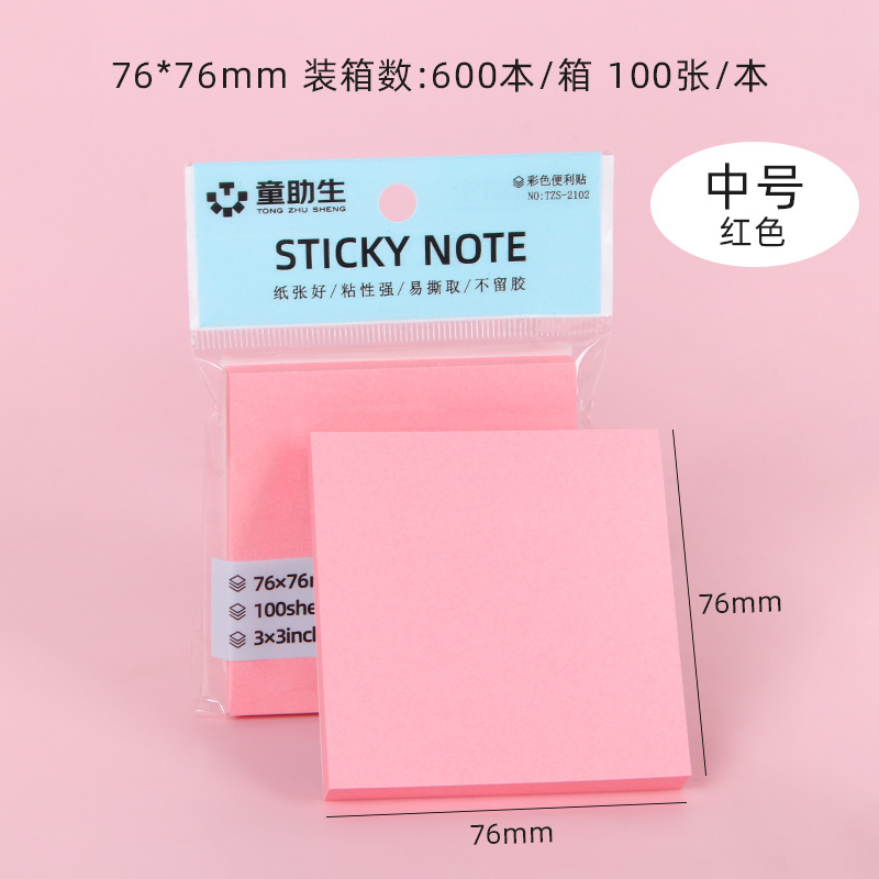 Post-it colorido personalizado estudiantes creativos rasgable índice pegatinas papel de notas suministros de papelería amor libro de notas de forma extraña