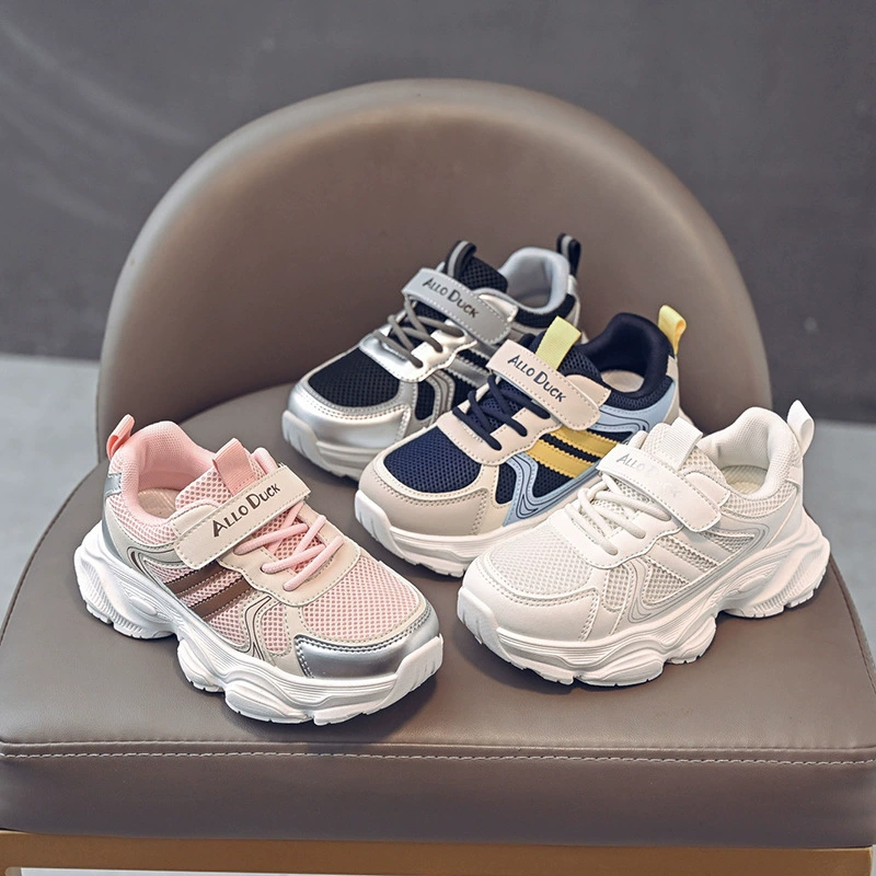 Новая спортивная обувь для мальчиков двойная сетка дышащая и износостойкая обувь для девочек