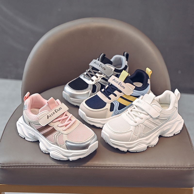 New Boys' sneaker Double Mesh Breathable Wear-resistant Torre Shoes Girls' Non-slip Soft Sole Running Shoes for All Seasons New Boys' sneaker Double Mesh Breathable Wear-resistant Torre Shoes Girls' Non-slip Soft Sole Running Shoes for All Seasons