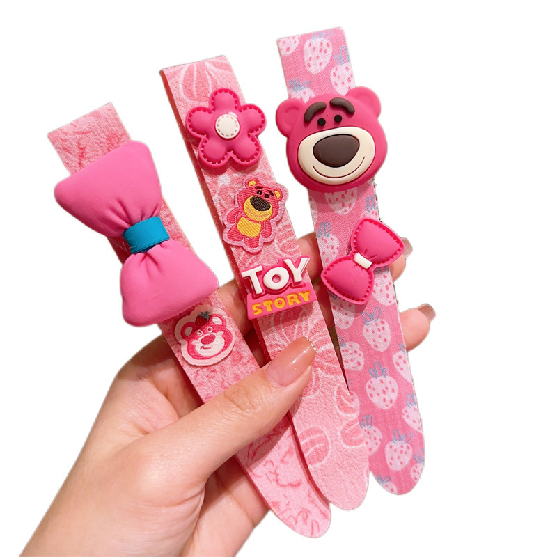 Liuhai pegatinas banda para el cabello roto artefacto bebé de dibujos animados lindo velcro banda para el cabello niña horquilla banda para el cabello accesorios para el cabello