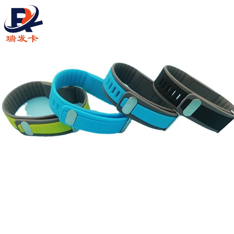 nfc桑拿手环RFID运动手腕带可调节PVC智能硅胶篮球手环