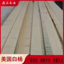 美国白杨木 25mm厚百叶窗装饰线条家具桑拿板FSC认证烘干实木板材