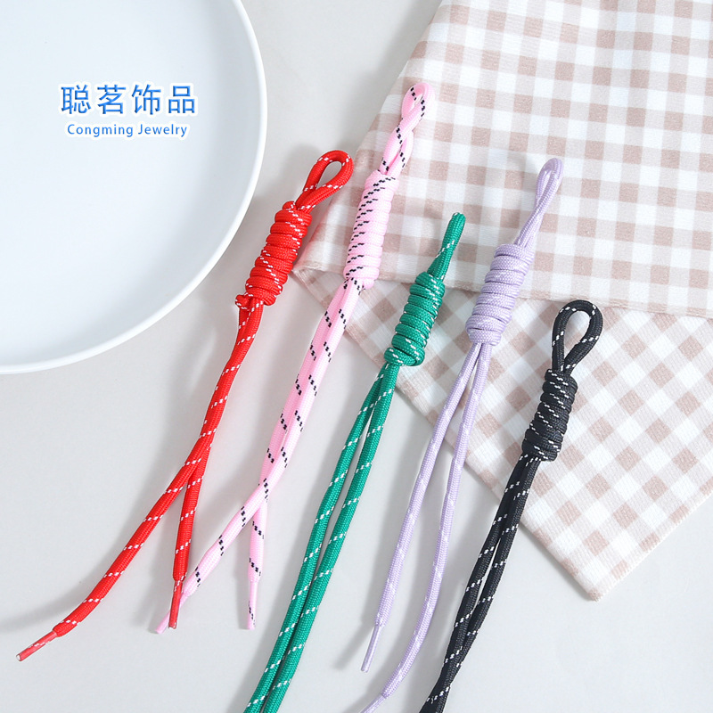 彩色花边手工编织双股绳挂件打结细绳包挂手机链配件diy挂饰批发|undefined