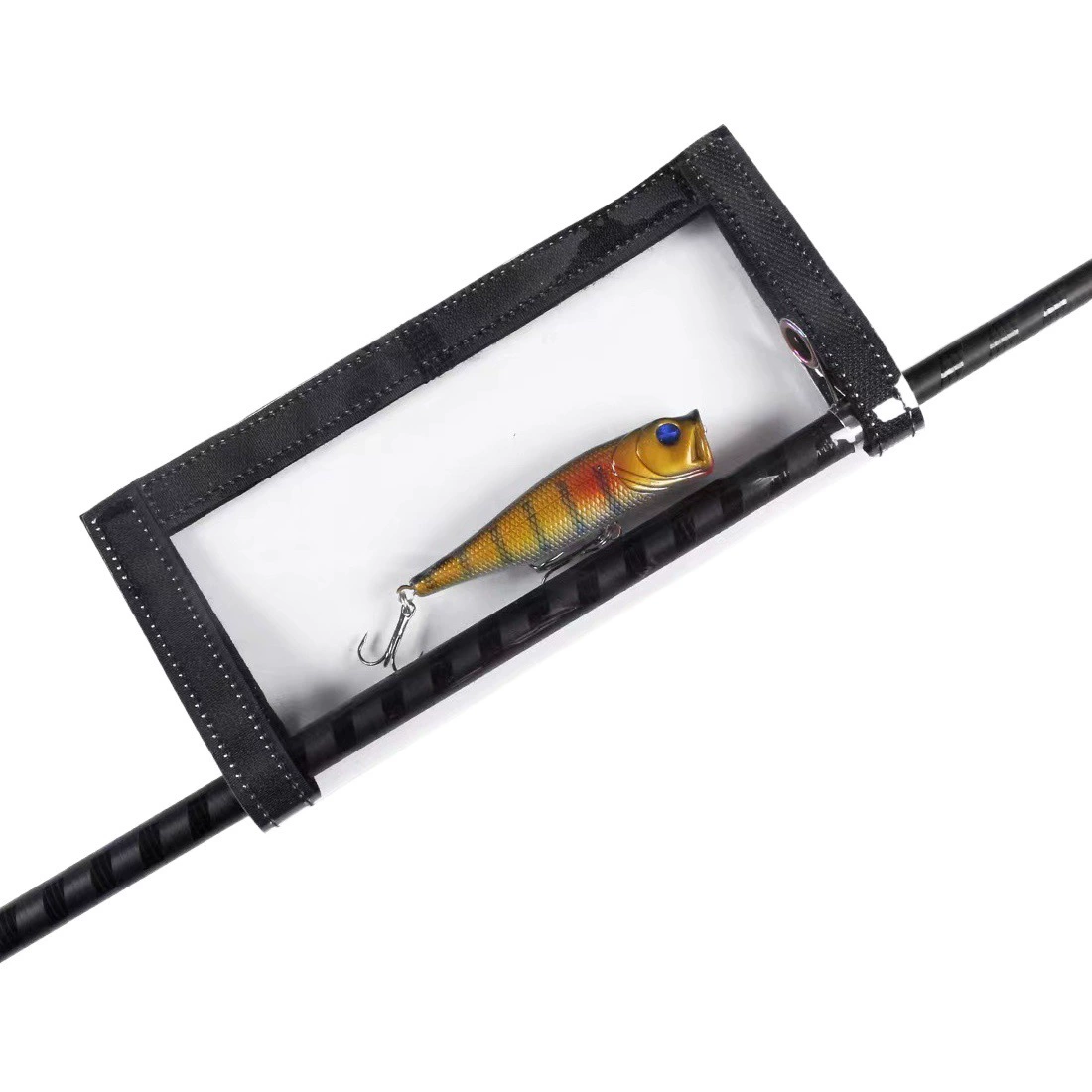 Защитный чехол для рыболовной приманки, прозрачный ПВХ, прозрачная сумка для хранения поддельной приманки, Luya, рыболовная приманка, железная пластина, аксессуары, сумка с блестками