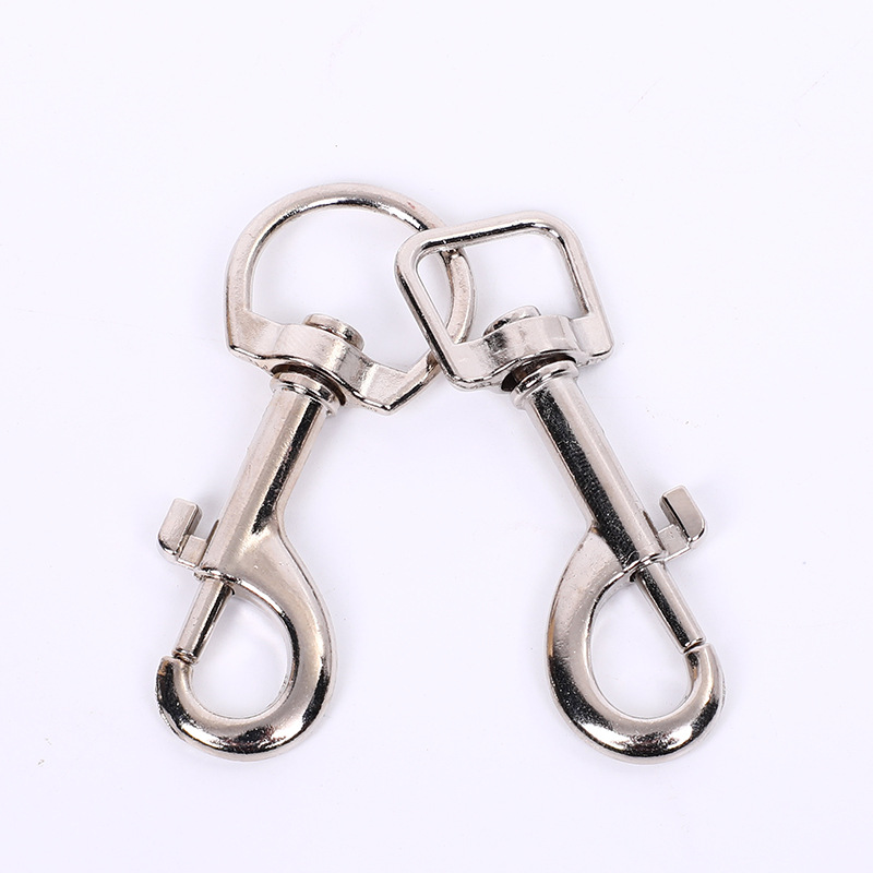 Aleación de zinc rotativa P-tail gancho bolsa cadena accesorios de hardware perros perros perros resorte gancho llave