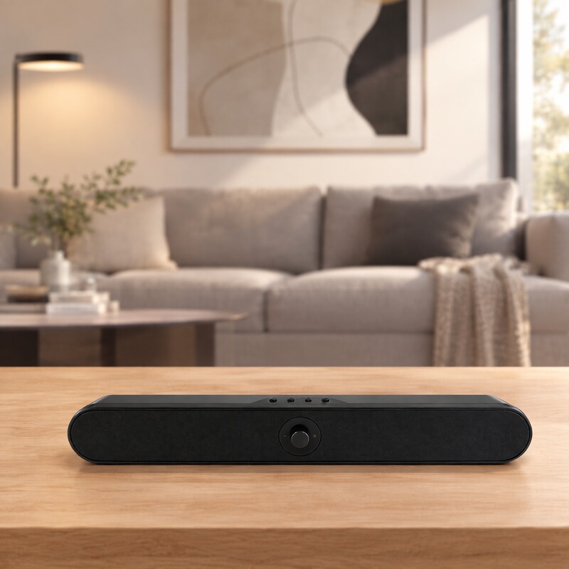 Tv Audio System Long Strip-Shaped Wireless Home Theater with Microphone Small Speaker Subwoofer Laptop Majority Tv Audio System Long Strip-Shaped Wireless Home Theater with Microphone Small Speaker Subwoofer Laptop Majority
