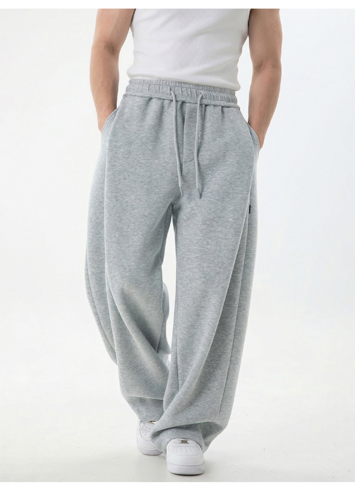 ​​Men's Casual Jogger Pants With 3d Tapered Cut & Drawstring - Lightweight Polyester Lounge Pants For Spring/Summer​​_voghion.com
