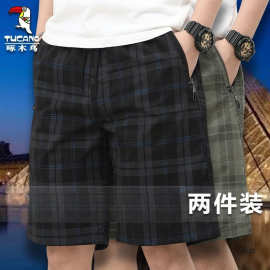 啄木鸟短裤男夏季薄款男大裤衩休闲网红潮牌运动裤外穿棉质五分裤