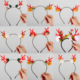 Рождественский мультяшный детский ободок, милый аксессуар для волос, наряжаться