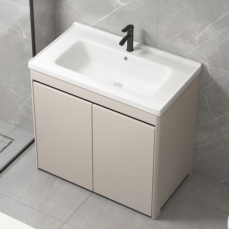 Cream-wind aluminio panal piso lavabo cerámica lavabo