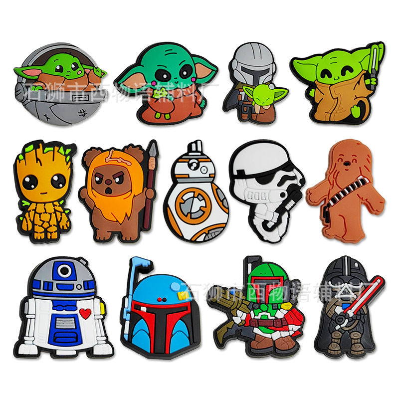 Star Wars Star Wars Series Shoes Flower Hole Shoe Buckle DIY Accessories Garden Shoe Decorative Buckle Croc
