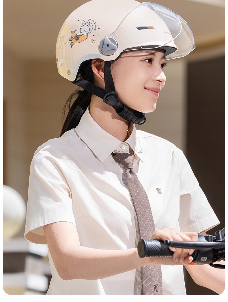 Electric motorcycle helmet 3C certified half helmet