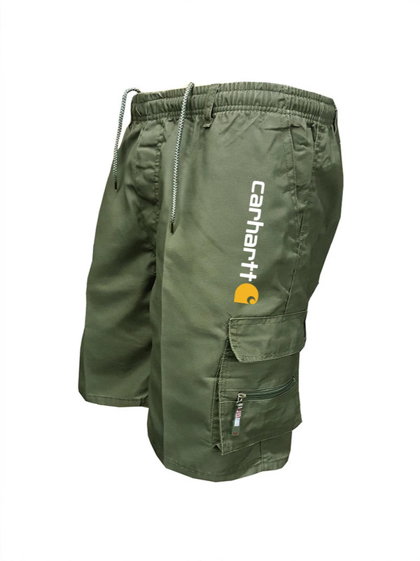 Summer Popular Foreign Trade Carhartt Cargo Sports Shorts for Men, Multi-Pocket Breathable Outdoor Pants, Fitness Casual