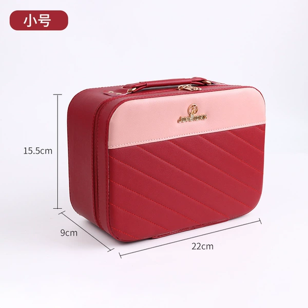 801 diagonal striped small wine red