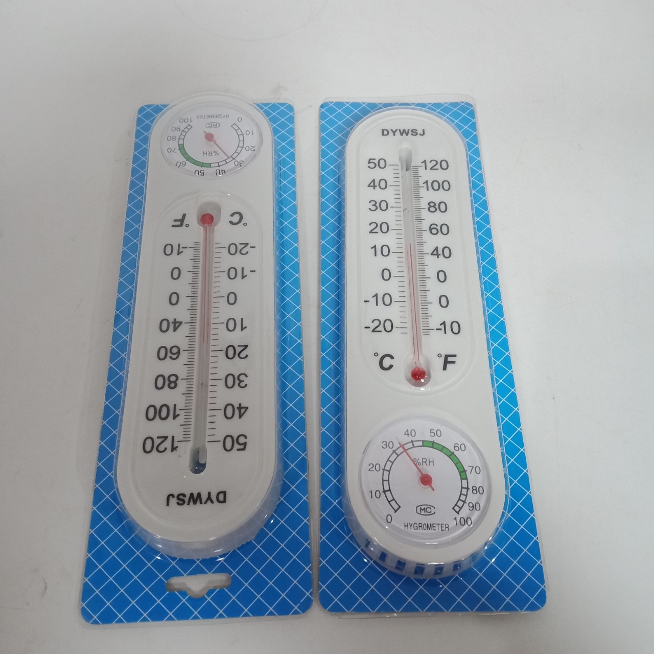 吸塑温度计白色塑料室内温度计两用地摊两元店小商品2元店批发