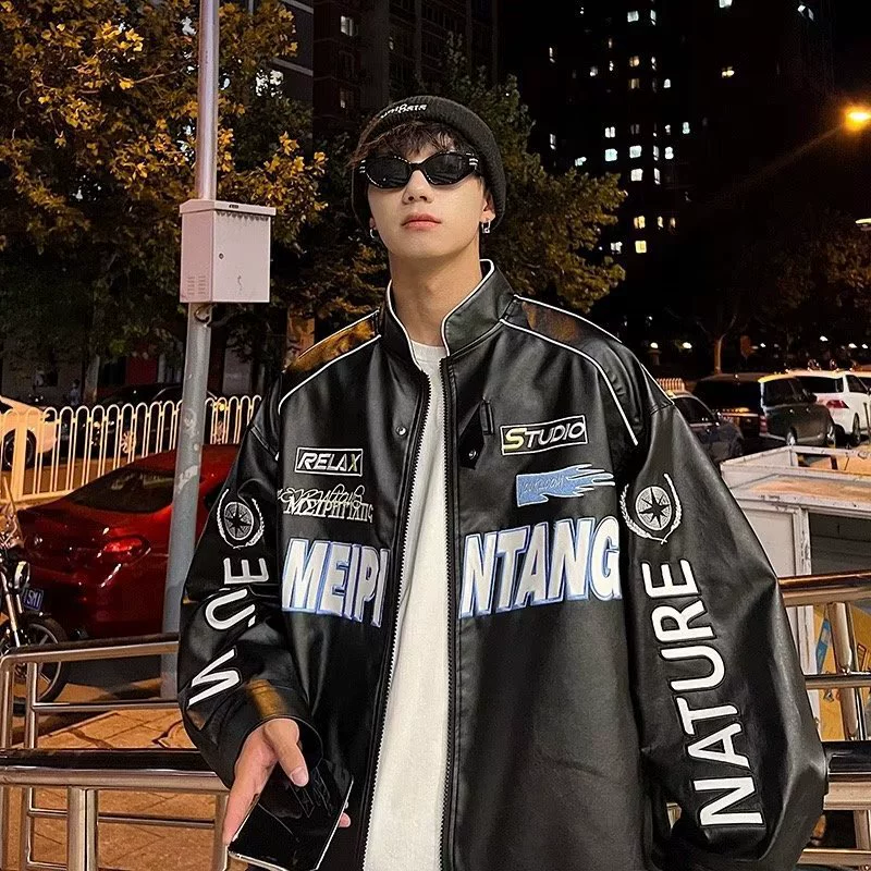 Removable retro jacket for beloved hip-hop style, baseball uniform, American style, oversize