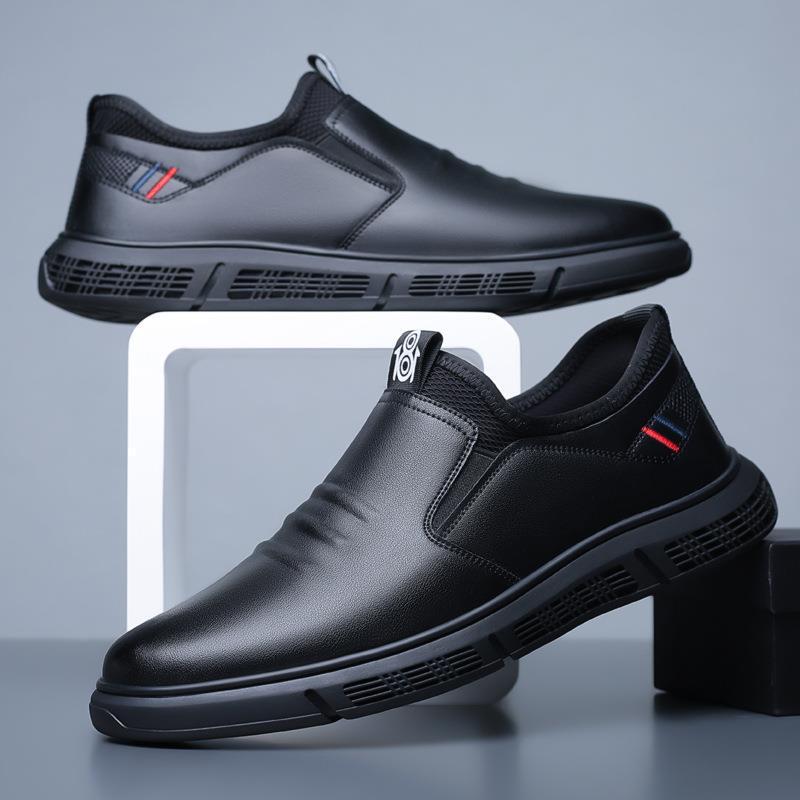 2023 nuevos zapatos casuales de cuero de los hombres de primavera y otoño de los hombres de estilo coreano de moda casual transpirable zapatos de los hombres de negocios