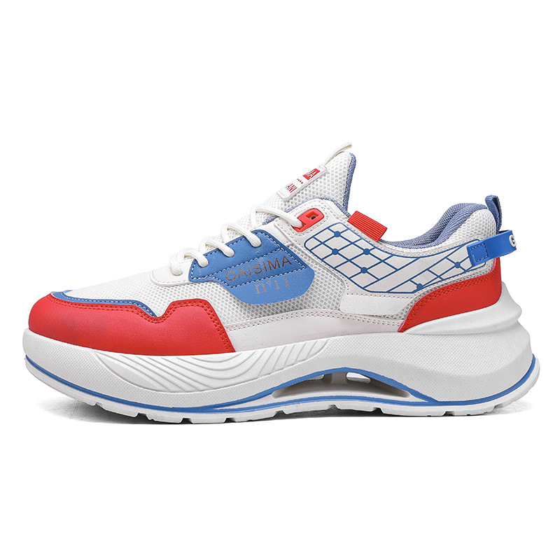 Zapatos de hombre 2025 nuevos zapatos deportivos para estudiantes zapatos casuales transpirables de malla zapatos de moda de suela suave 45 zapatos para correr al aire libre de gran tamaño