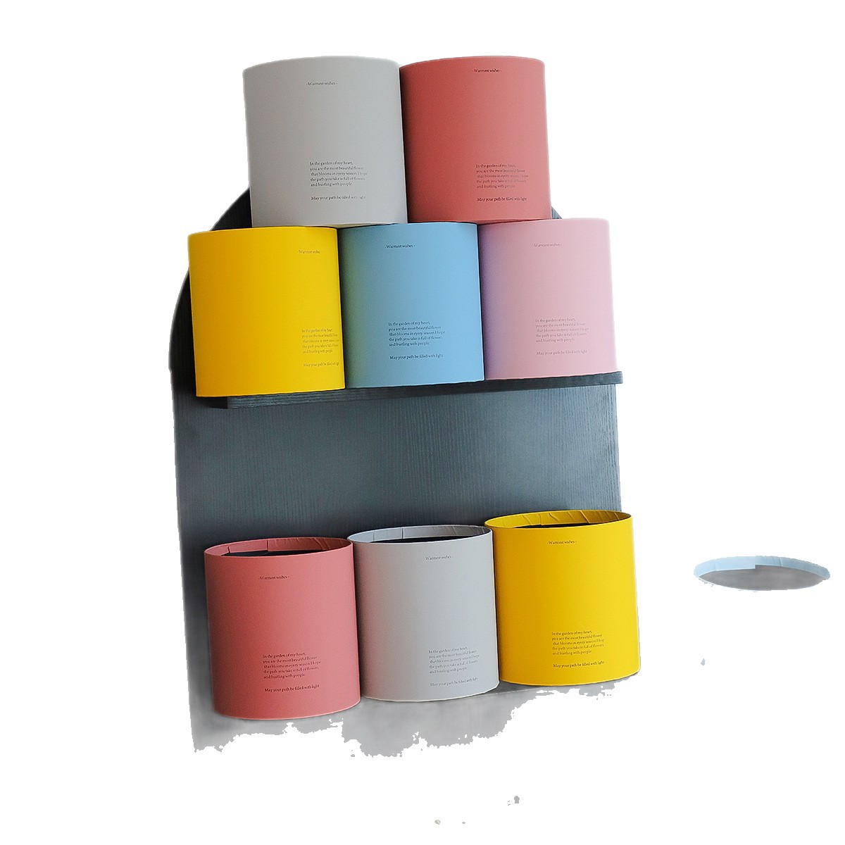 Cuatro colores cordier esmerilado sensación de piel abrazar barril flor caja de embalaje flor florista caja de embalaje de regalo