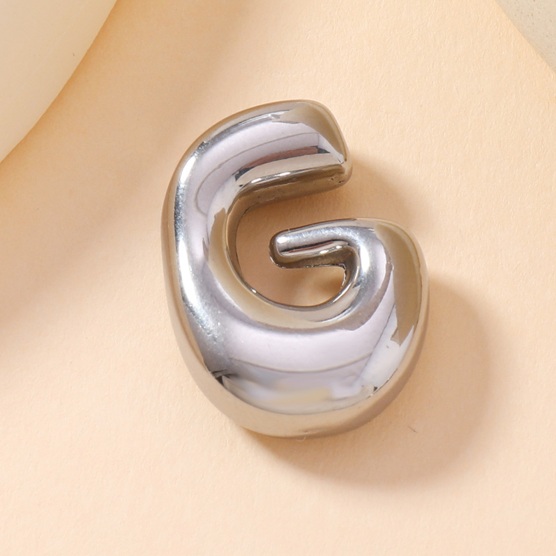 Colgante de estilo europeo y americano de acero inoxidable mini burbuja colgante de letras inglesas accesorios DIY joyas