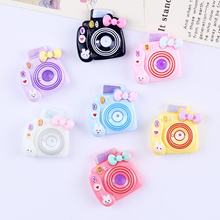 彩色拍立得新款卡通手工奶油胶树脂小配件diy饰品发卡发夹吊坠挂