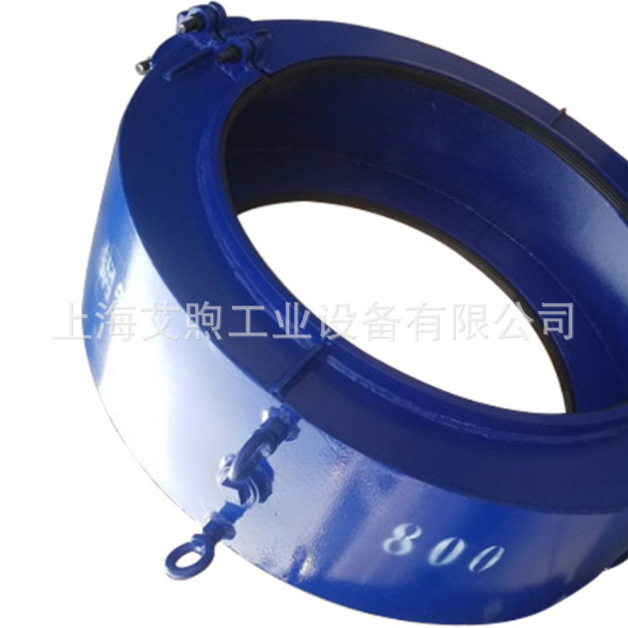 DN800管径抗脱拉型法兰抢修接快速堵漏夹具钢制哈夫抱箍