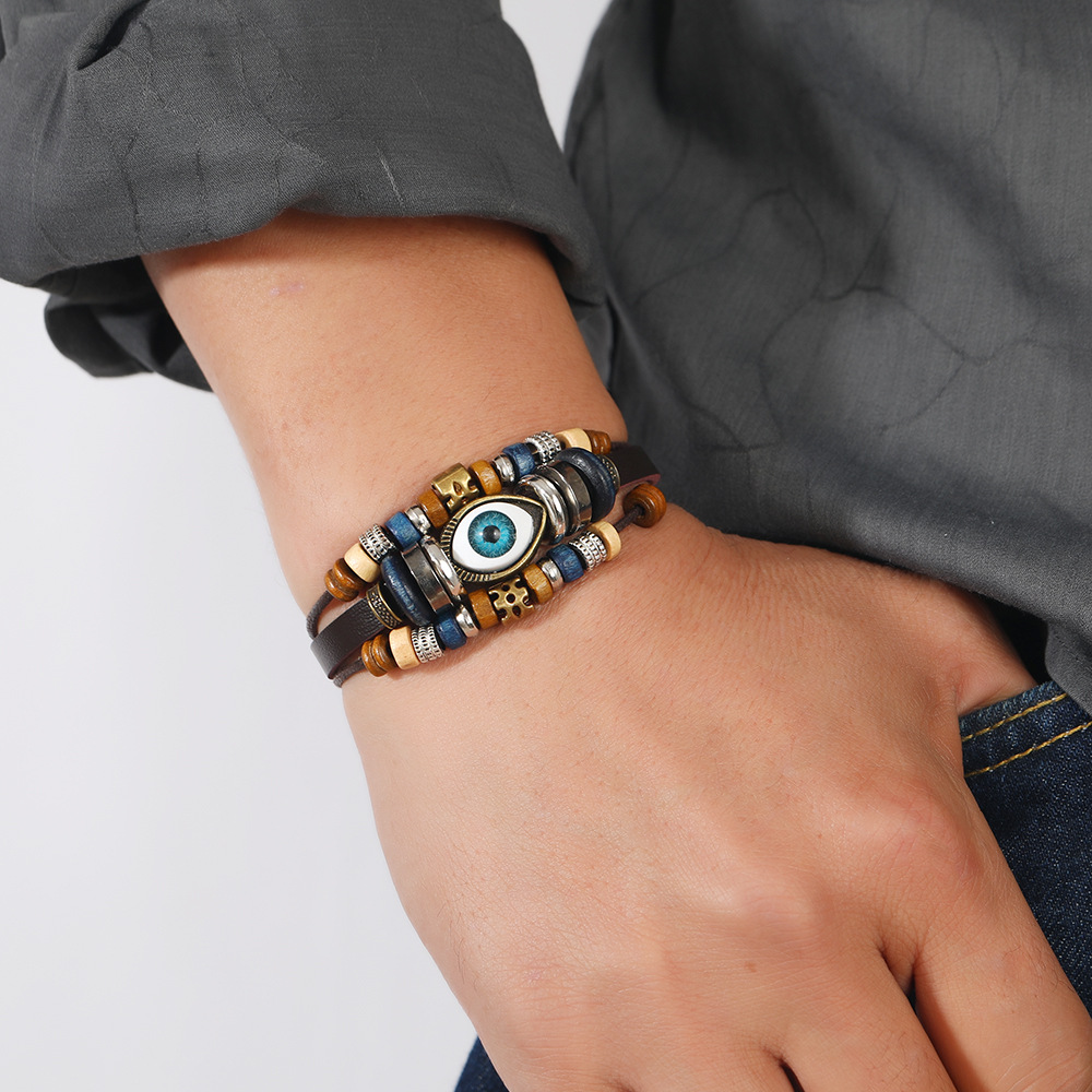 Lucky Evil Eye Red String Bracelet Protection Beaded Jewelry_voghion.com