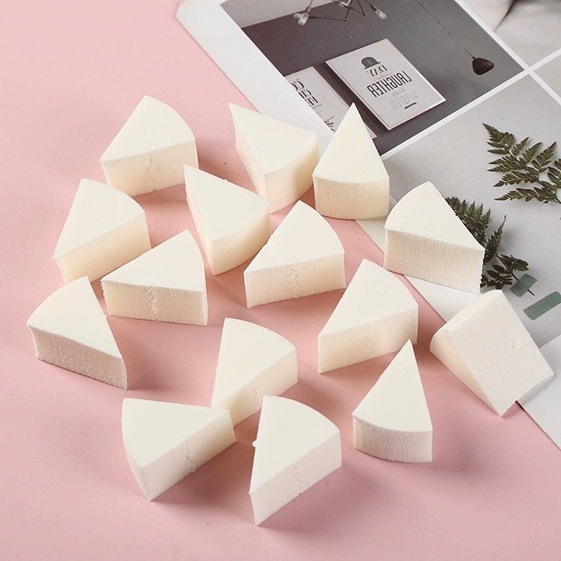 Triangular Makeup Sponge, 4 cm latex blending primer sponge, single or 10-pack