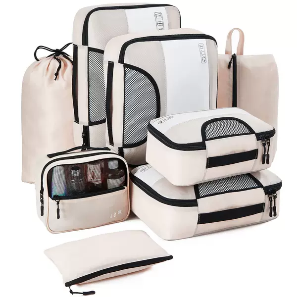 Travel Storage Bag, High-Looking Eight-Piece Set, High-Quality Waterproof Clothing Storage Bag, Suitcase Storage Set