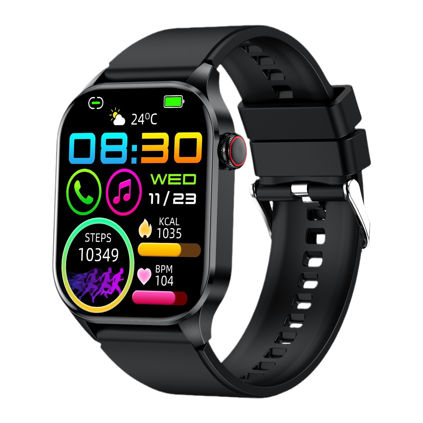 Smartwatch With Amoled Screen Voice Assistant And Health Tracking_voghion.com