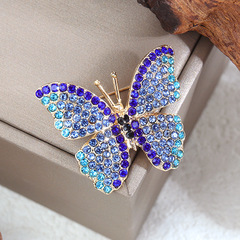 韓國滿鑽蝴蝶胸針胸花女配飾外套別針開衫毛衣簡約小香風裝飾飾品