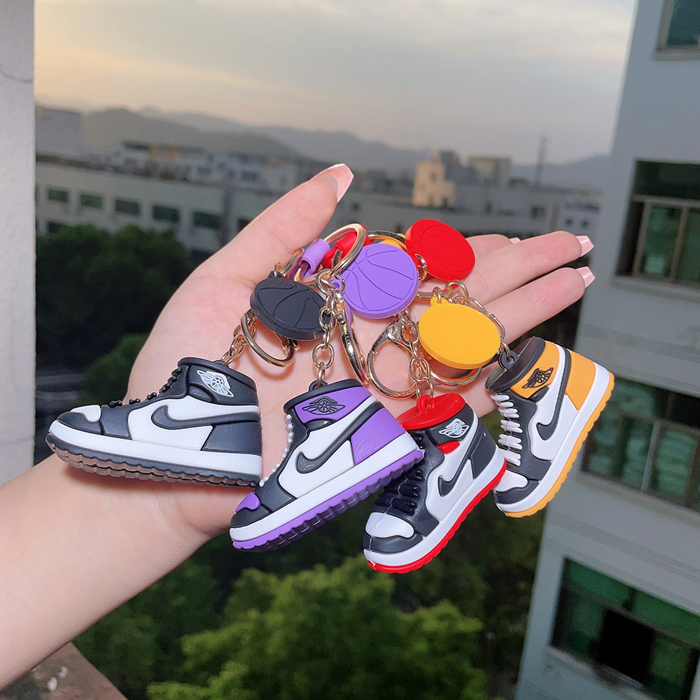 Creative Silicone AJ Shoe Mold Keychain 5