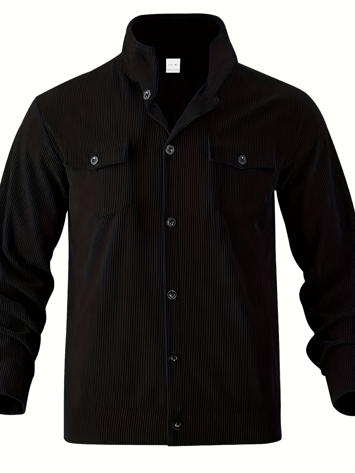Men's Heavyweight Corduroy Jacket - American Style Stand Collar Multi-Pocket Casual Coat For Autumn_viptrois.com