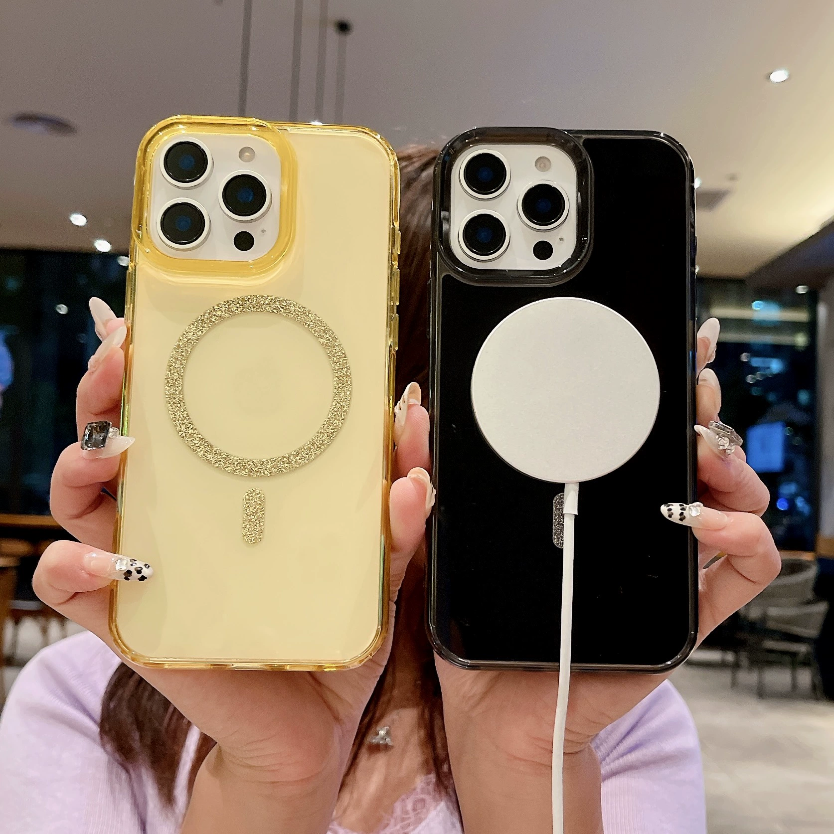Apple, совместимый прозрачный чехол для iPhone 15, защитный чехол, 16 Pro Max, защита от падений