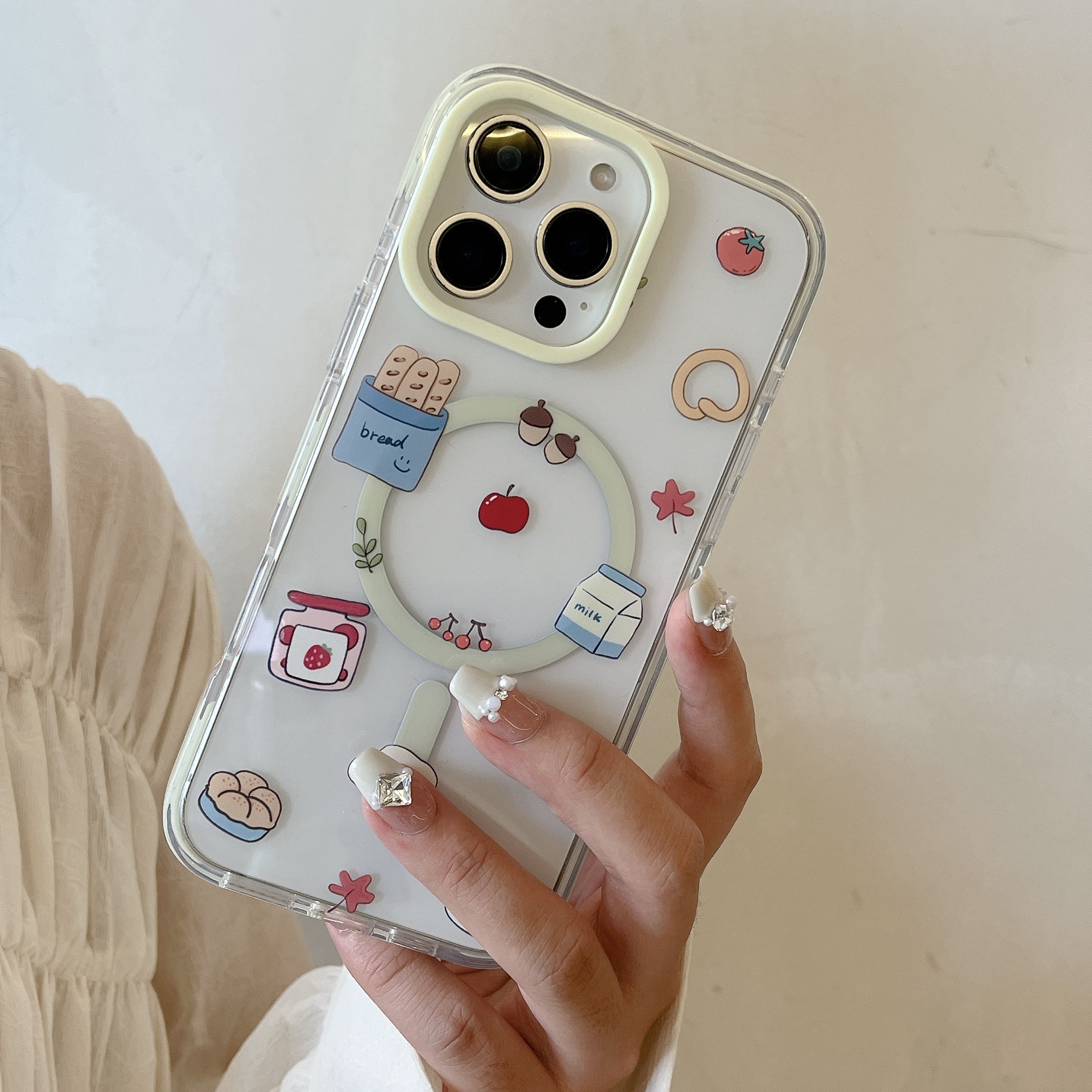 Tortilla de leche de pan de postre de cáscara única magnética SM