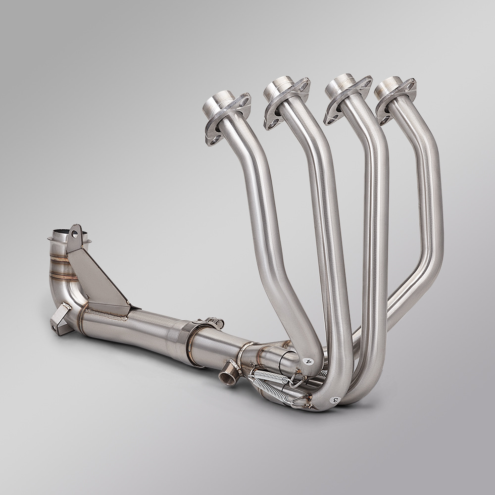 Suitable for Motorcycle Chunfeng 500Sr Modification, Front Section of Exhaust Pipe, Non-Destructive Installation, Connected to the Original Exhaust Tail Section
