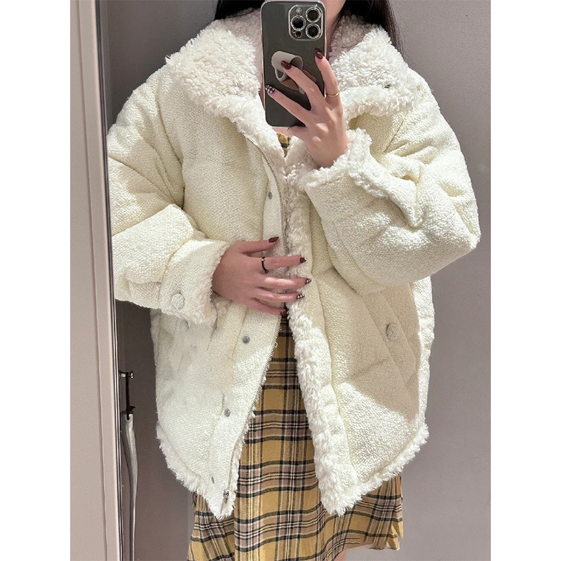 Hooded Bread Jacket on Model