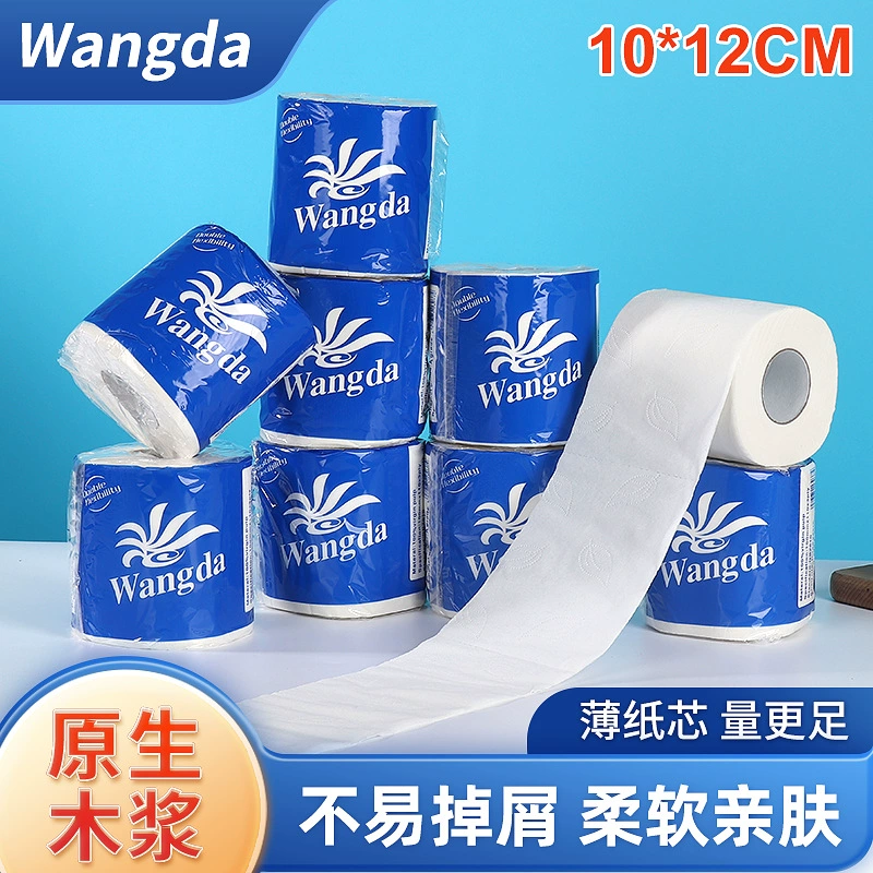 Хит продаж: туалетная бумага из древесной массы в маленьких рулонах для дома, ванной, ресторана, гостиной, оптом