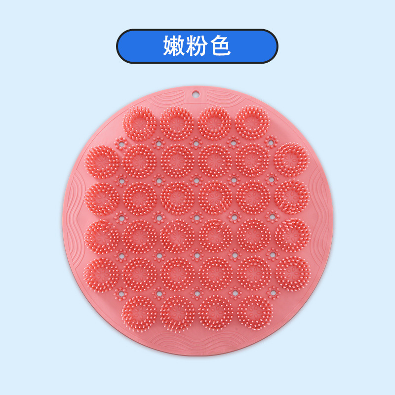 お風呂の神器の吸盤のシリカゲルの入浴ブラシの背中の風呂のマッサージパッドの背中の怠け者は壁を貼って足をこすります。|undefined