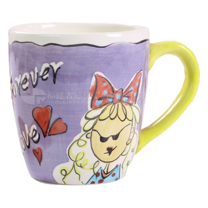 Oficina creativa taza de caricatura pareja taza de oficina taza de cerámica taza de café taza de regalo