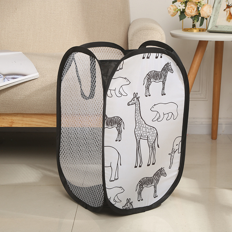 Cartoon Giraffe Laundry Basket Home Dirty Clothes Basket Debris Storage Basket Bathroom Dirty Clothes Storage Dirty Clothes Basket