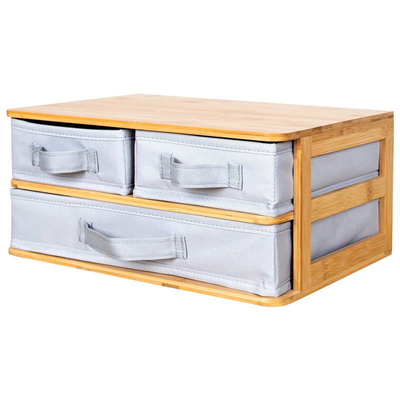 Caja de almacenamiento de escritorio Caja de almacenamiento de escritorio Caja de almacenamiento de madera Herramientas de manicura japonesa Caja de almacenamiento de escritorio Maquillaje