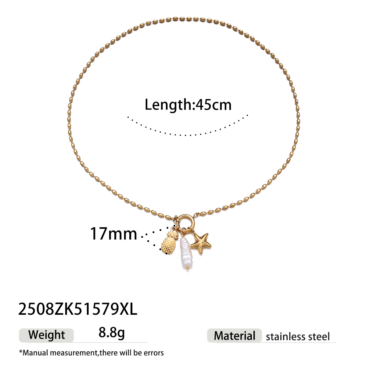 Collar de acero inoxidable TINA Europa y América de lujo ligero nicho collar de oro de 18 quilates acero de titanio no decolor zircon cadena clavícula ins viento