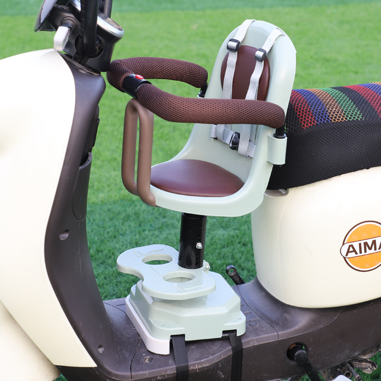 Electric car Children's seat front motorcycle baby front seat battery car scooter baby shock absorber seat