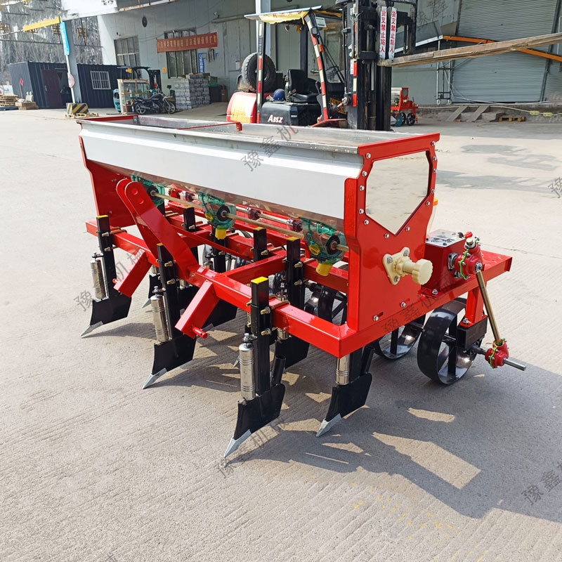 6-8行谷子播种机 拖拉机带圆盘腿高粱苜蓿草蔬菜种子小颗粒种