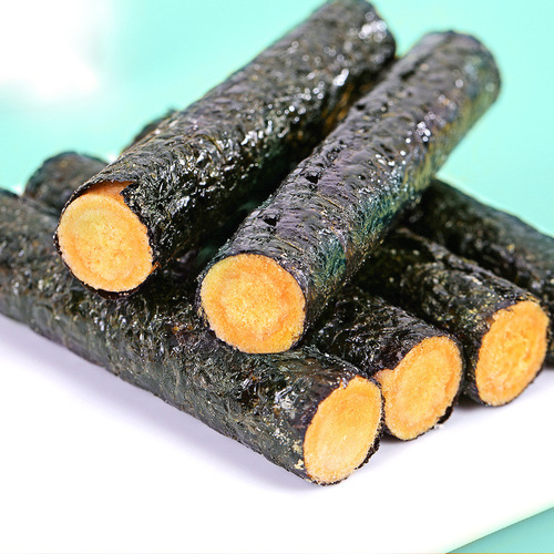 Seaweed and Meat Floss Roll Canned Bbzan Snacks Internet Celebrity Seaweed Rolls for Rice Bowls, Filling Seaweed Crisps Sea Flavors Ready-to-Eat, Direct Shipping