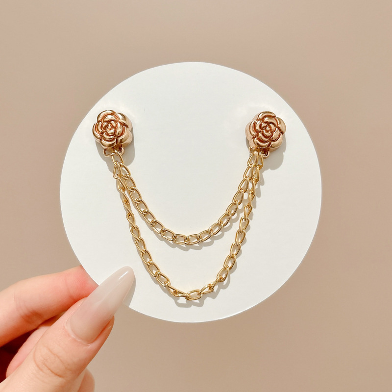 3 # Gold rose chain magnetic buckle
